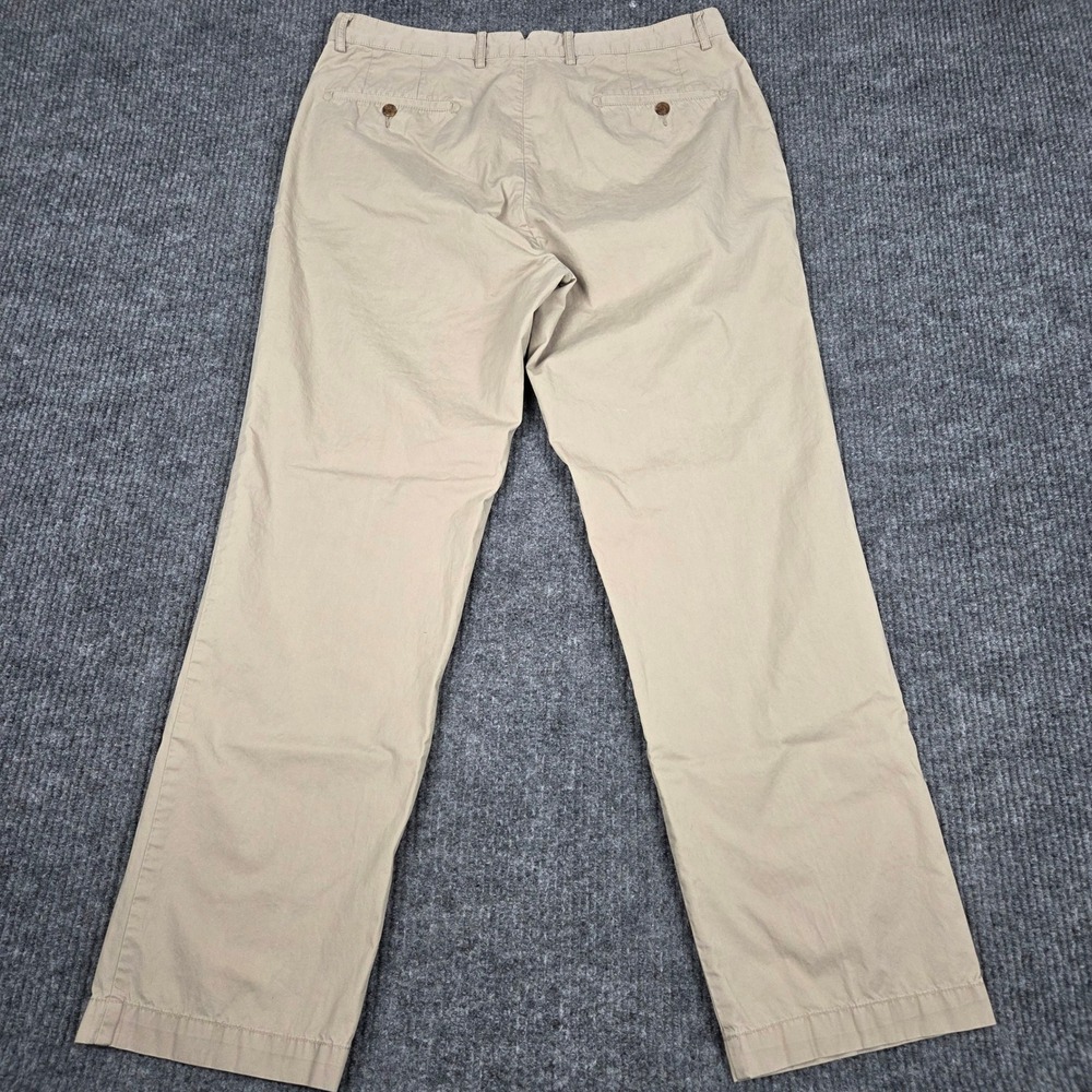 Cremieux Mens Khaki Chino Pants 36x32 Straight Leg Cotton Tan 26192 - Picture 2 of 7